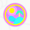 A sticker in Mario Kart World