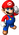 Artwork of Mario in Super Mario 64 DS (Reused for Mario Kart Arcade GP)