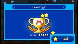 Earning stars after completing a level