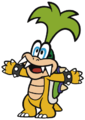 Iggy Koopa looking up. Note how only the pupils and not the blue rings move.