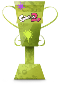 The Splatoon 2 trophy from the Trophy Creator application