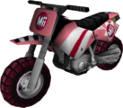 The model for Medium Female Mii's Standard Bike M from Mario Kart Wii