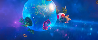 A Drip Drop Galaxy-like planet in The Super Mario Galaxy Movie