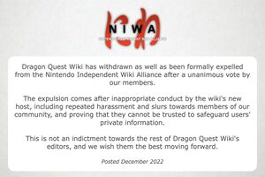 Dragon Quest Wiki expulsion announcement.jpg