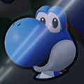 Light-blue Yoshi's icon in Mario Tennis Fever