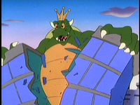 King Koopa's Koop-zilla alias from the "Mario Meets Koop-zilla" episode of The Super Mario Bros. Super Show!