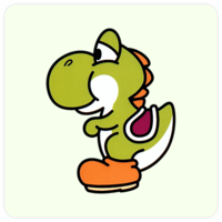 Artwork of the Yoshi Doll from the Japanese website of The Legend of Zelda: Link's Awakening