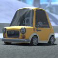 A car with the Dash logo