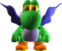 Yoshi using the Vampire Candy