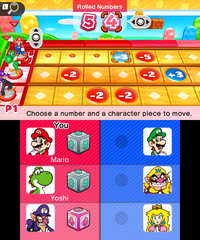 Mario Shuffle gameplay in Mario Party: Star Rush