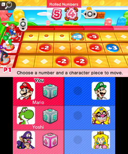 The gameplay of Mario Shuffle in Mario Party: Star Rush