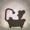 The bronze frame of Miss Petunia in Luigi's Mansion for the Nintendo 3DS.