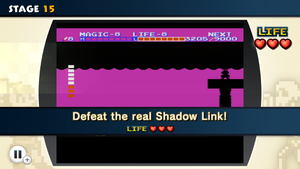 Screenshot of NES Remix 2 showing a sighting of Luigi