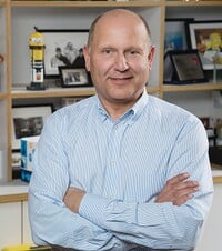 A picture of Chris Meledandri in his office