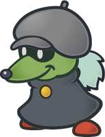 Sprite of Grifty from Paper Mario: The Thousand-Year Door (Nintendo Switch)