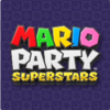 Back side of any card in a Mario Party Superstars-themed Memory Match-up activity, showing the game's logo