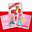 Thumbnail of a set of Valentine's Day E-cards featuring characters from the Mario franchise