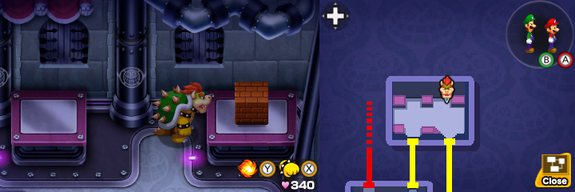 Block 84 in Peach's Castle of Mario & Luigi: Bowser's Inside Story + Bowser Jr.'s Journey.