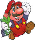 Artwork of Mario used on the cover for Super Mario Bros. 2