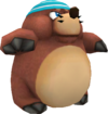 Rendered model of the Monty enemy in Super Mario Galaxy.