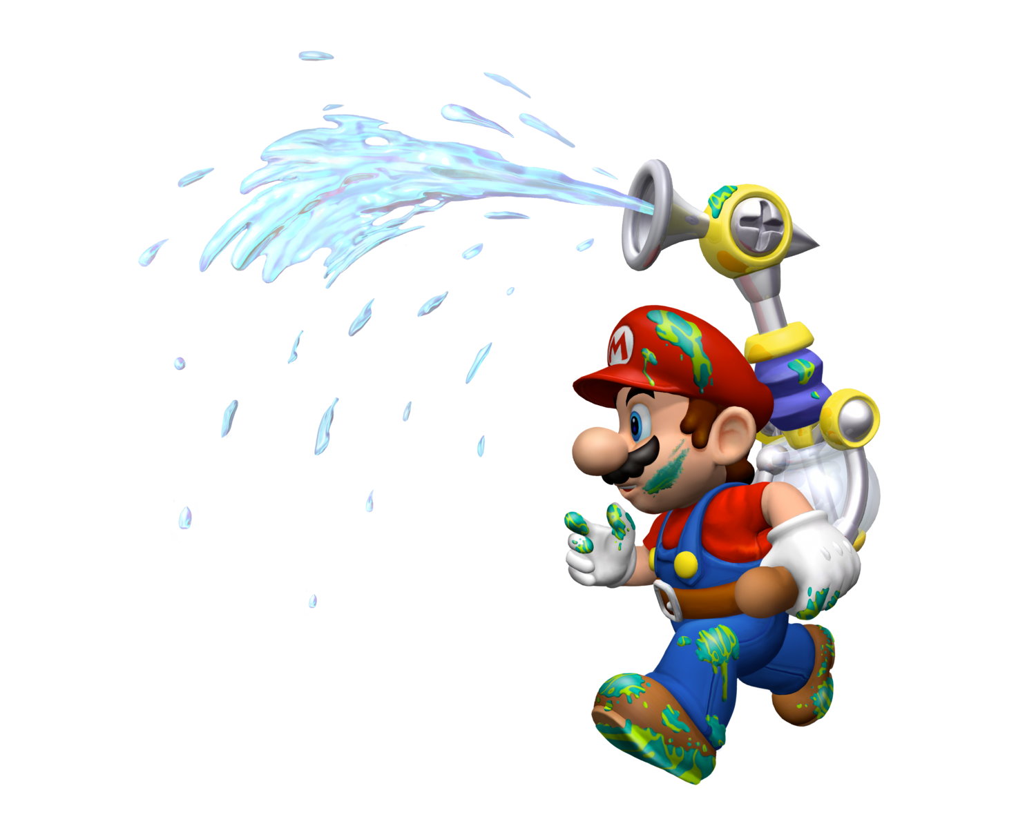 File:SMS - Mario spraying (with goop)(shadowless).png - Super Mario ...
