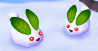 Snow Bunnies from Mario Party 6, in Snowflake Lake