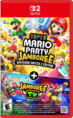 American box art for Super Mario Party Jamboree – Nintendo Switch 2 Edition + Jamboree TV