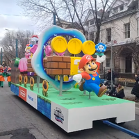 The Super Mario Bros. Wonder float at the 2023 Toronto Santa Claus Parade