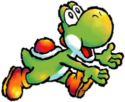 Artwork of Yoshi from Yoshi Touch & Go