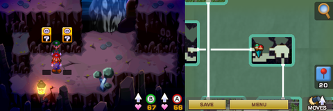 Blocks 29 and 30 in Chucklehuck Woods of Mario & Luigi: Superstar Saga + Bowser's Minions.