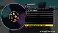 The disc for "Emerald Rush (Super Mario Version)" in Donkey Kong Bananza.