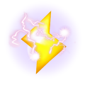 Artwork of the Lightning item from Super Smash Bros. Brawl.