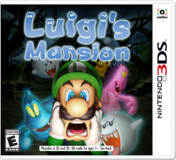 Cover art for Luigi's Mansion on the Nintendo 3DS.