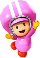 Pink Toad (Pit Crew) from Mario Kart Tour