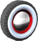 The Ring7_Black tires from Mario Kart Tour