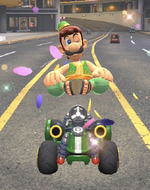 Luigi (Oasis) performing a trick.
