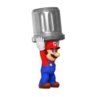 Mario holding a Garbage Can in Mario vs. Donkey Kong on Nintendo Switch
