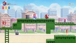 Screenshot of Casual Mode from the Nintendo Switch version of Mario vs. Donkey Kong