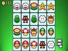 Cards available in the Memory Match minigame from 15 stars and beyond (Touch screen only)