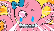 Poolopus painfully saying "Ouchopuuus!"