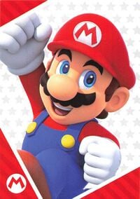 Mario close-up card from the Super Mario Trading Card Collection