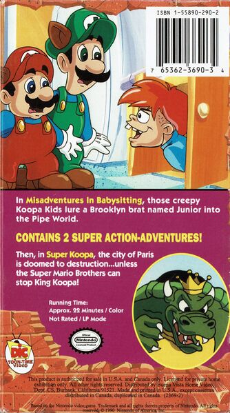 File:SMB3 Misadventures In Babysitting VHS back box art.jpg