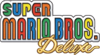 The logo for Super Mario Bros. Deluxe