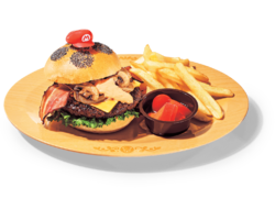Mario's Bacon Cheeseburger from Super Nintendo World
