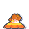 Crouching Daisy Standee from Super Mario Bros. Wonder