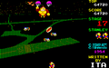 Gameplay of the stage in the Sharp X1 version