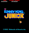 Donkey Kong Jr.: title screen.