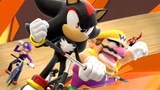 Shadow, Wario, Waluigi and Dr Eggman winning after the cycling event.