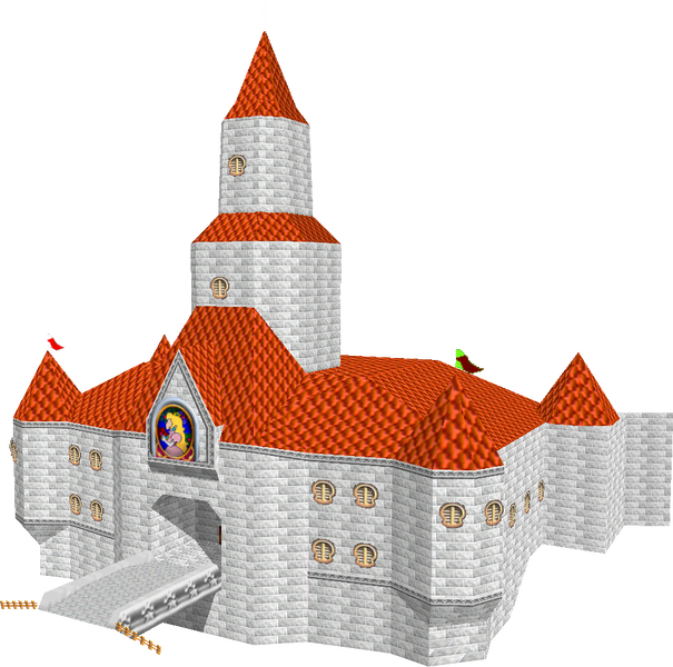 File:MK64 Peach Castle model.png