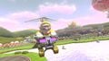 Wario's Standard ATV, equipped with the Gold Tires